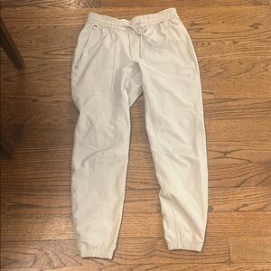 Beige Jogger Pants